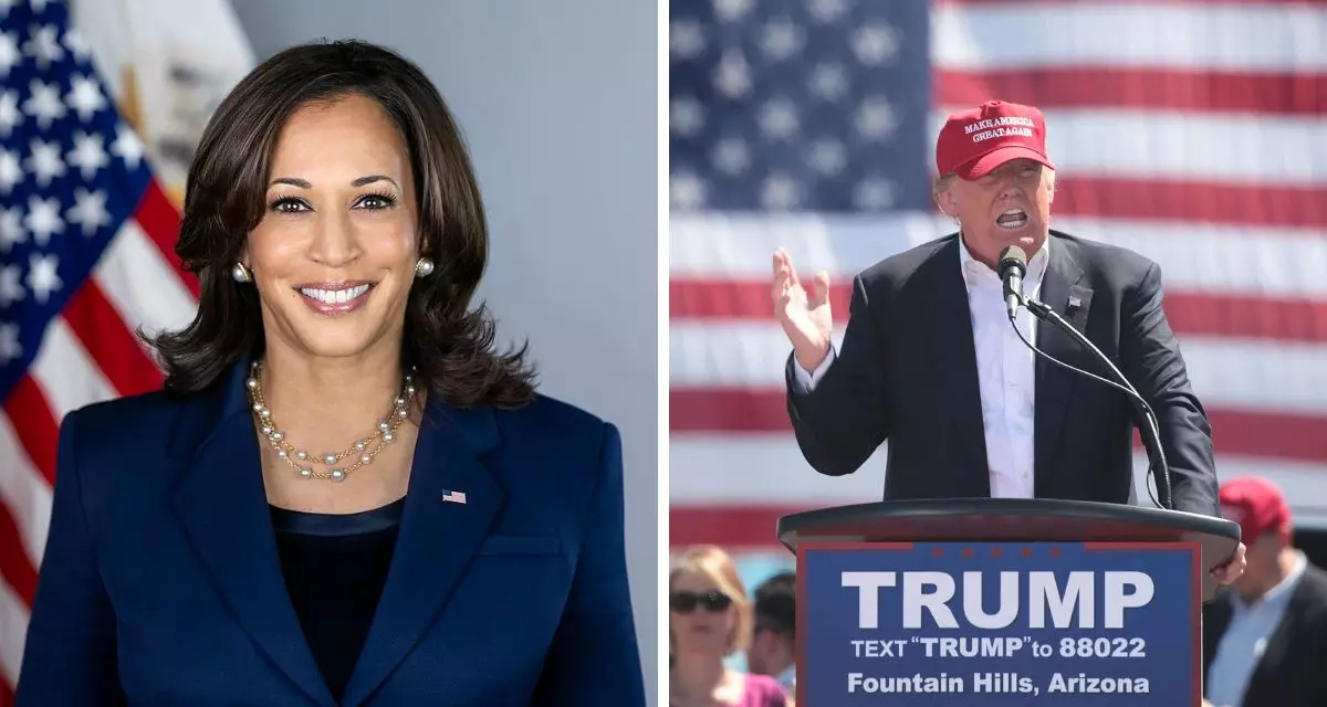 Kamala Harris ist die Kandidatin der Demokraten. Für die Republikaner wird erneut Donald Trump antreten