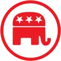 Wahl-Logo der Republikaner. 