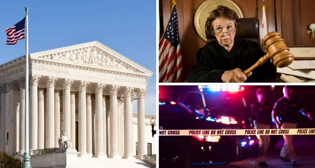 In den USA kann seit Jahren eine zunehmende Politisierung der Justiz beobachtet werden. Während Trump diesen Trend weiter forcieren möchte, könnte Harris als Präsidentin eine Begrenzung der Amtszeiten von Verfassungsrichtern oder eine Aufstockung der Richterposten anregen, um für mehr Ausgewogenheit zu sorgen. Collage via Canva.