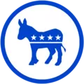 Das Wahl-Symbol der Demokraten: Ein blauer Esel.